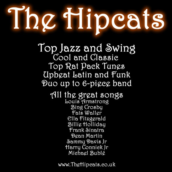 The Hipcats - jazz and swing band for hire - Frank Sinatra, Michael Bubl and classic Rat Pack - Oxford and Oxfordshire.