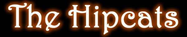 The Hipcats logo - jazz and swing band for hire in Tetbury, Gloucestershire.